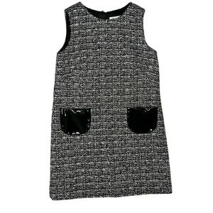 Milly Minis Black and White Tweed Dress